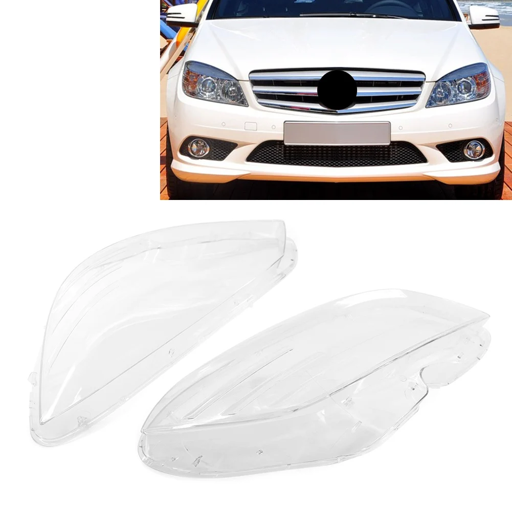 Car Headlight Lamp Lens Cover For Mercedes Benz C Class W204 C180 C200 C260 C280 C300 2008 2009 2010 2011 2048208761 2048208861