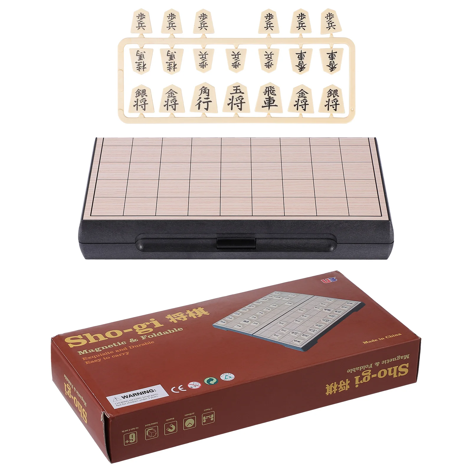 

Japanese Magnetic Folding Chess Board Pieces Portable Travel Indoor Outdoor Recreation Japan Culture