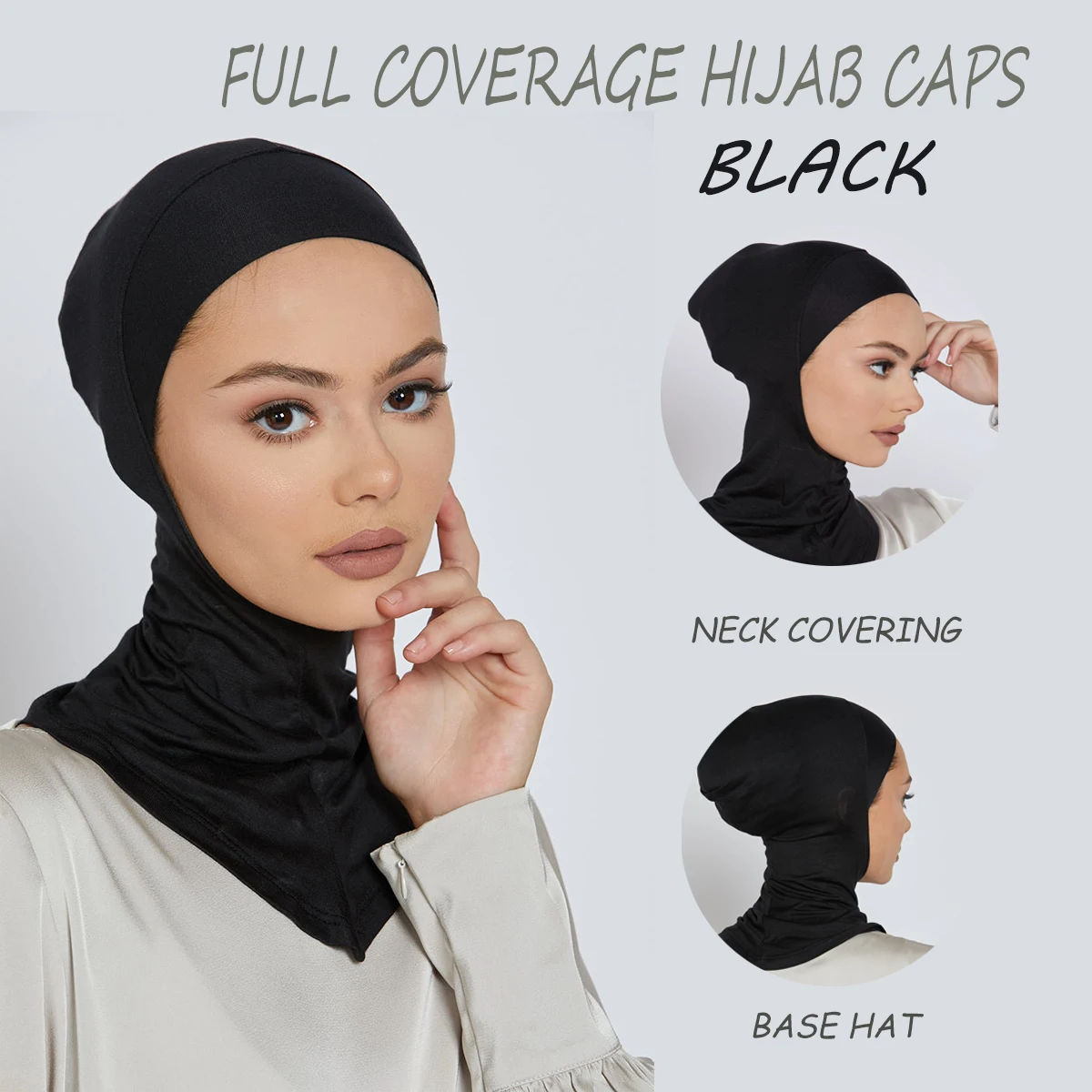 Full Coverage Hijab Caps Muslim Underscarf Women Veil Hijab Muslim Women Scarf Turbans Head For Women Hijabs Caps Hat Islamic