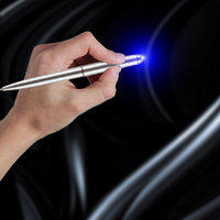Invisible Ink Pen Anti-Counterfeit Novelty Ballpoint Pens With UV Light Plastic Disappearing Ink Markers Office School Supplies