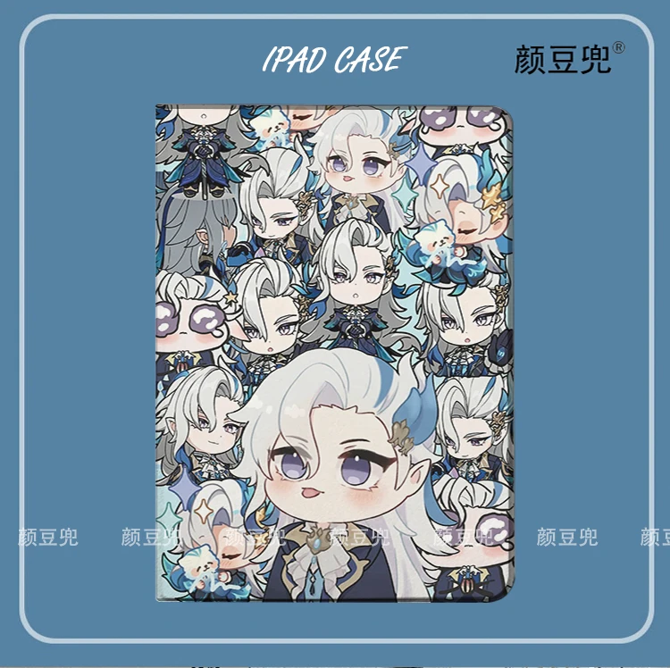 

Чехол Neuvillette Anime Genshin Impact для iPad Air 45 Mini 5 6, роскошный силиконовый чехол для Pro 12,9 11 для iPad 10th Protective Pro13