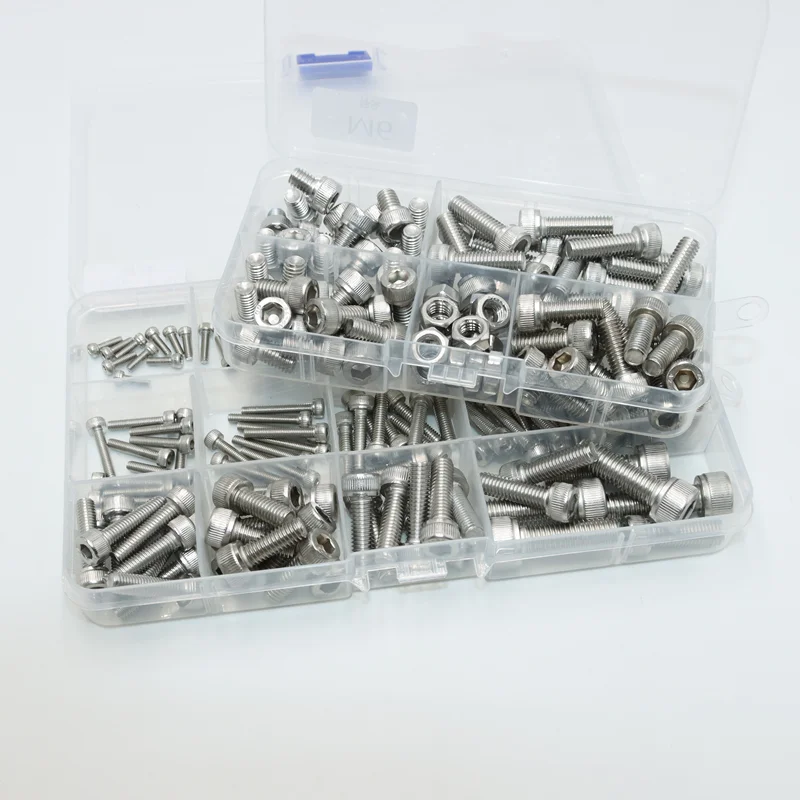 Innen sechs kant schrauben Schrauben Muttern Kit m2, 5 m3 m4 m5 m6 m8 Inbus antrieb din912 2,5 Edelstahl metrische Sechs kant schraube mit Mutter – Detail 1