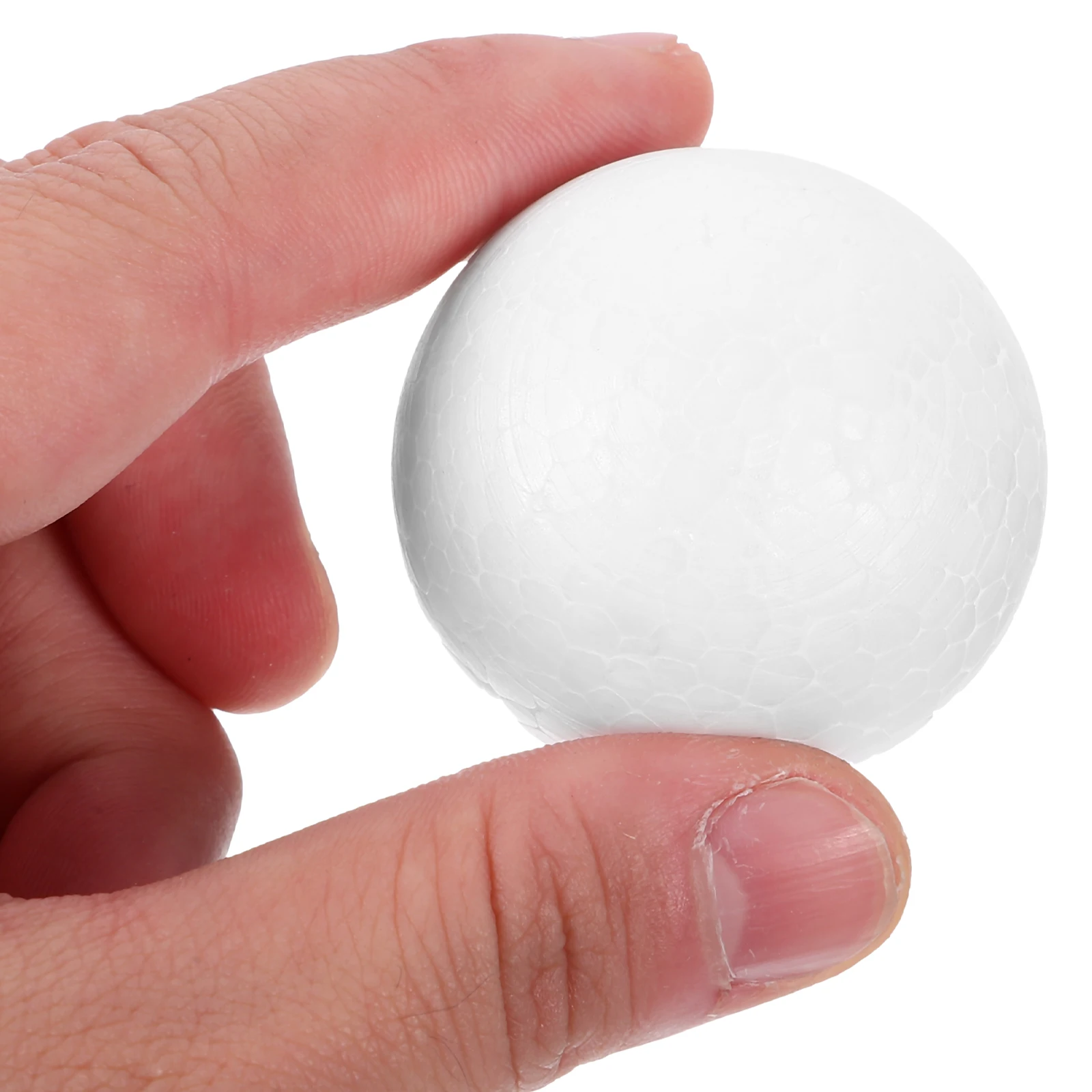 

100 pcs Foam Balls White Semicircle Craft Supplies Kids Activities Christmas Decorations Floral Arrangement Accessories Half