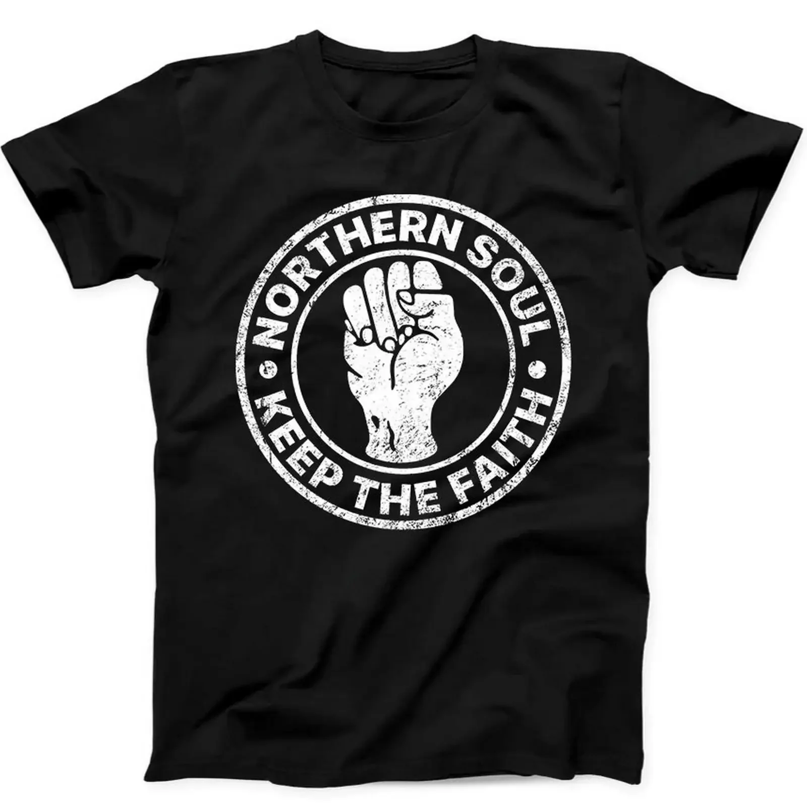 Northern Soul Keep The Faith Motown Scooter Dance T Shirt Black B1 vintage Washed Stylish Comfortable fashion designer clothes