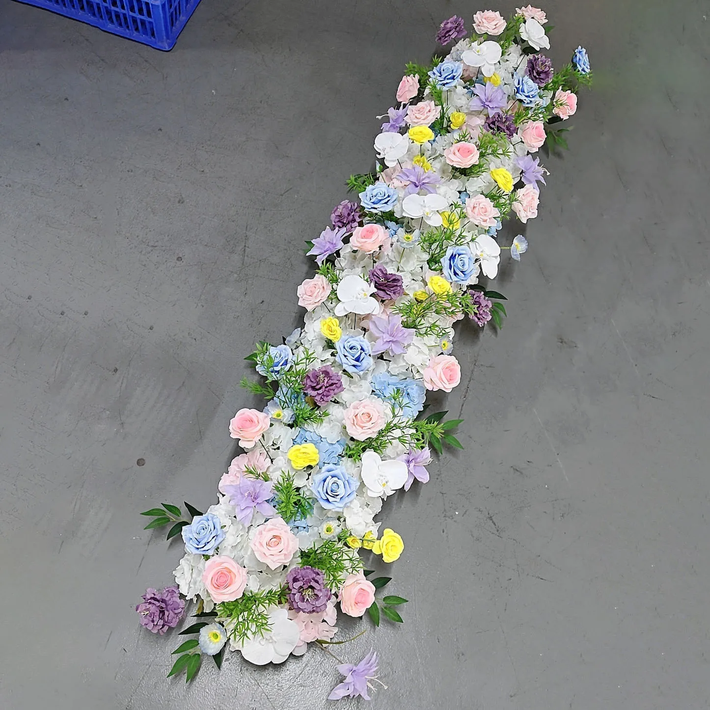 Uflower witte roos kersenbloesem huwelijksboog bloemen rij arrangement tafel centerpieces lange bloem verjaardag evenement partij rekwisieten