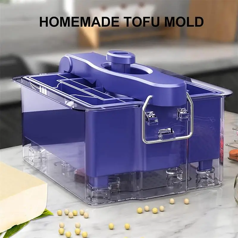 Household Tofu Press Reusable VeganFood Squeezer Manual Tofu Press Making Mold Drainer Water Removing Tools Kitchen Accessories