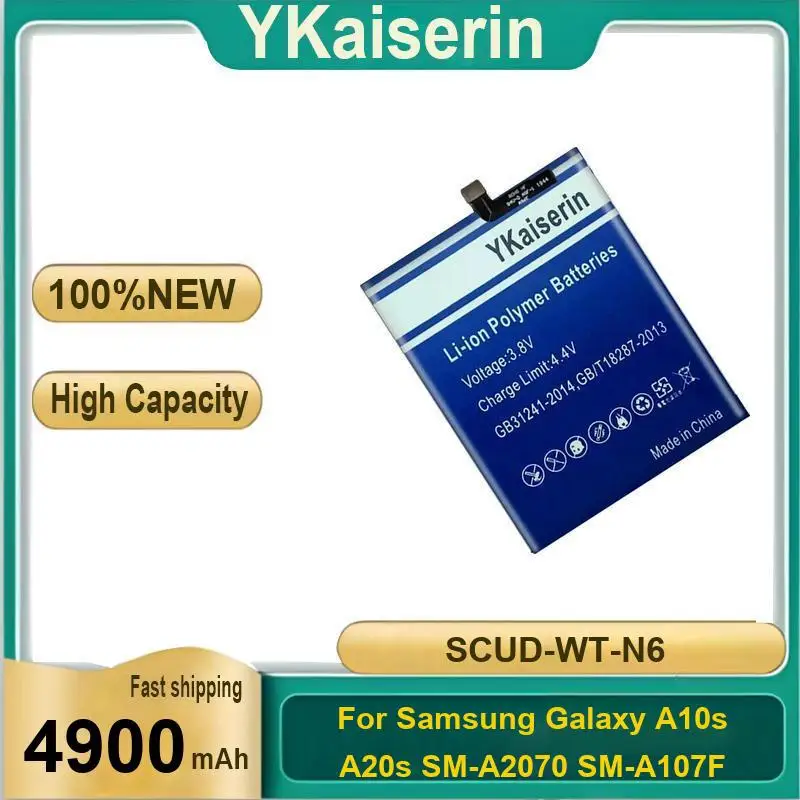 For Samsung Galaxy A10s A20s SM-A2070 SM-A107F 4900Mah Mobile Phone Battery Scud-WT-N6 Replaceable Prolonged Performance