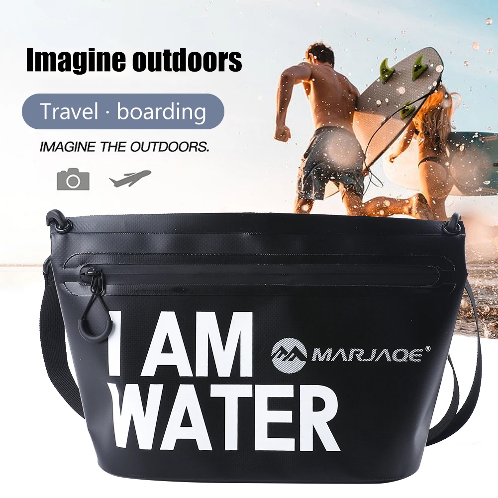 

Waterproof Swimming Bags with Zipper PVC Diving Shoulder Pack High-Capacity Portable Multifunctional Storable for Outdoor Sport