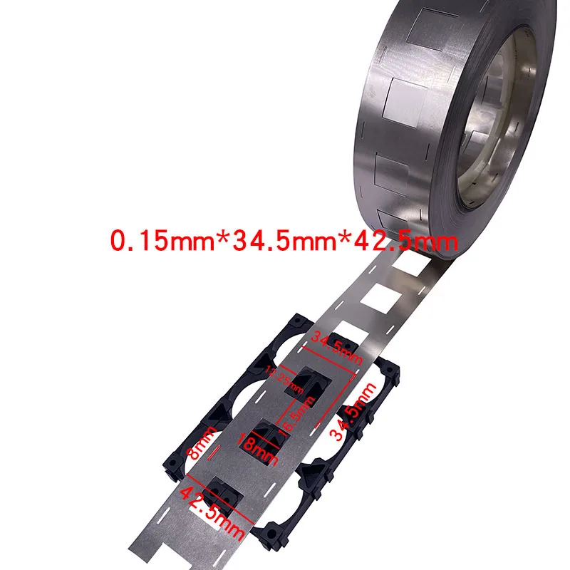 1M 2P 0.15mm thick spot welding nickel strip for 32650 battery welding 32700 battery connection sheet 32.5mm/34.5mm hole spacing