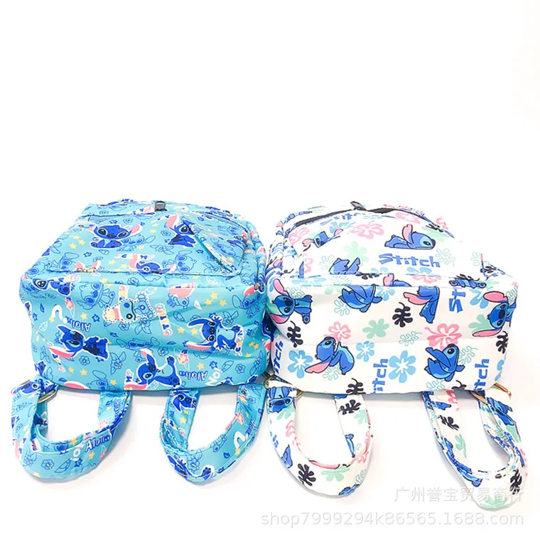 Sac à dos Stitch bleu pour enfants, cartable mignon, étanche, petit sac de loisirs, sacs de rangement de voyage pour garçons et filles, cadeaux,