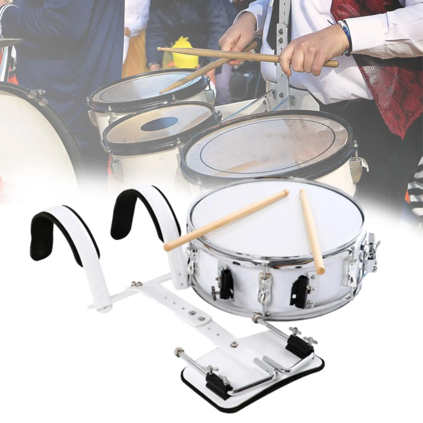 Kids Snare Drum Set with Drum Sticks, Back Bracket Musical Educational