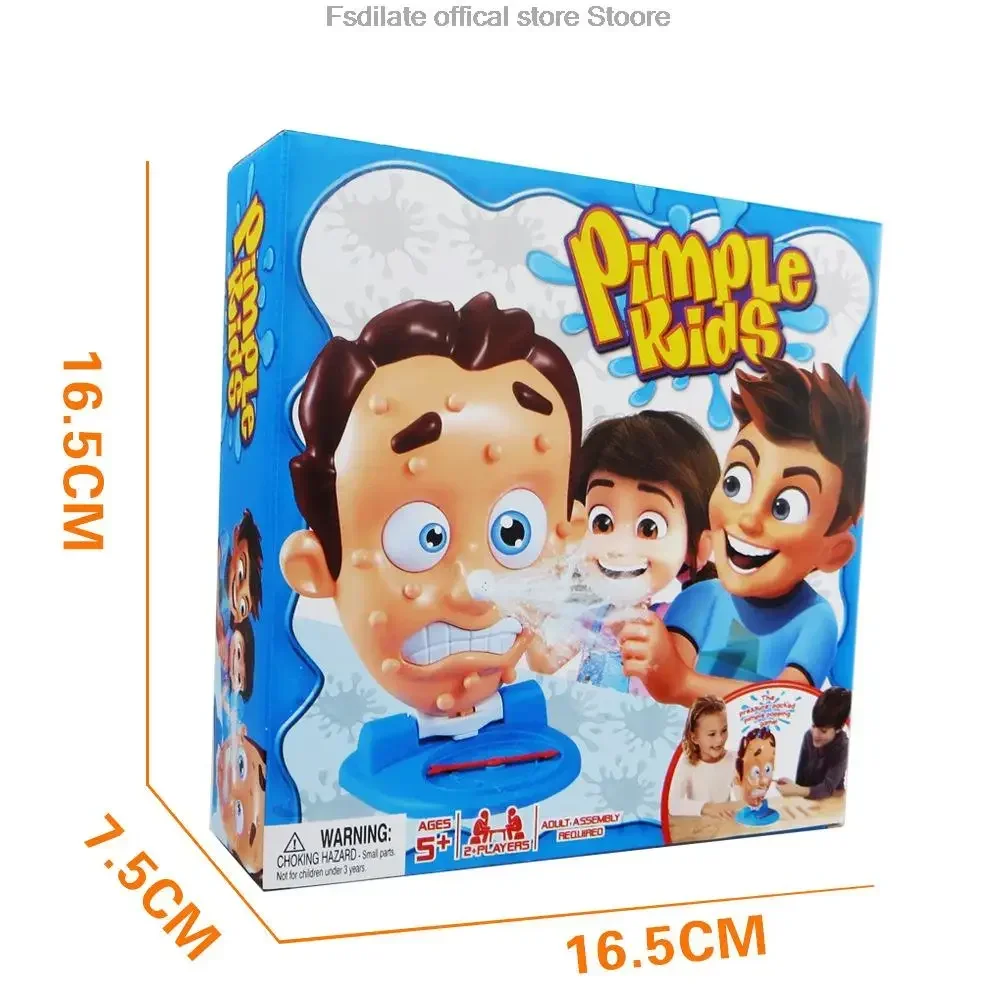 Pimple Popping Toy, Spot Popping Toy avec Pointer Wheel Pimple Toy, Human Face Pimple Popping Game, Family Banquet Party Game