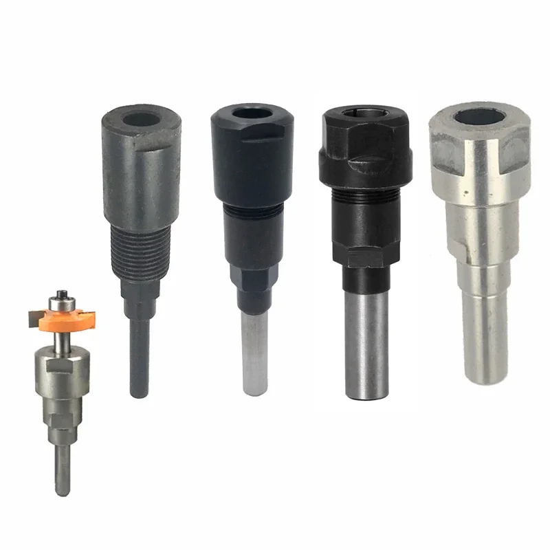 1 PC 1/4 "8mm 12mm 1/2" Schacht Router Bit Verlengstuk Collet Graveermachine Frees houtbewerking Tool MC04003