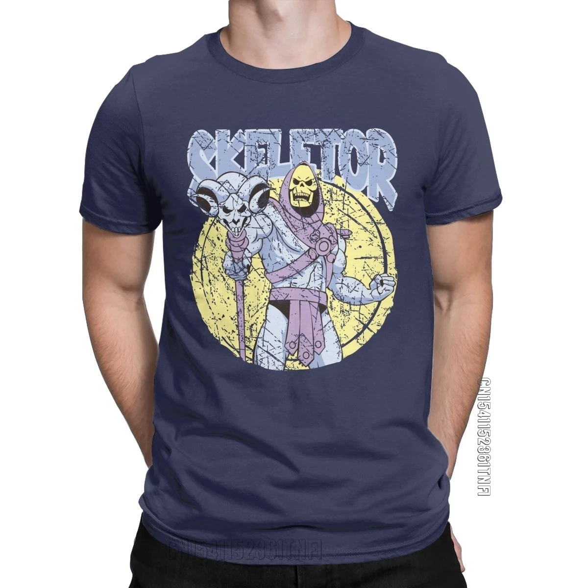 Men\'s T-Shirts He-Man And The Masters Of The Universe Skeletor Vintage 100% Cotton Tees Classic T Shirt Crewneck Tops