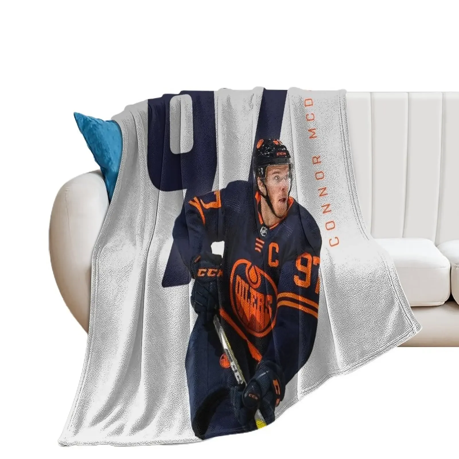 

Connor McDavid Throw Blanket Sofa Throw Soft Plush Plaid Bed Blankets