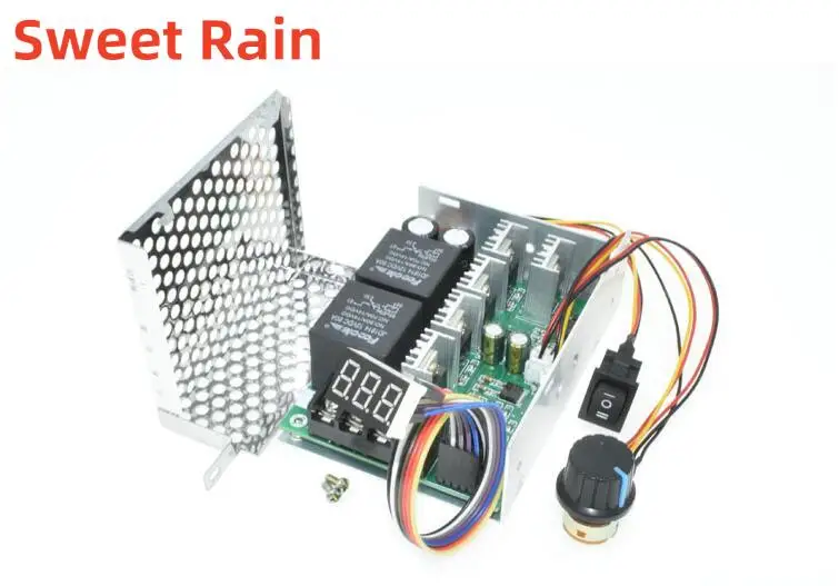 Digital Display 0~100% adjustable DC 10-50V 40A DC Motor Speed Controller PWM 12V 24V 48V 2000W MAX 60A Reversible