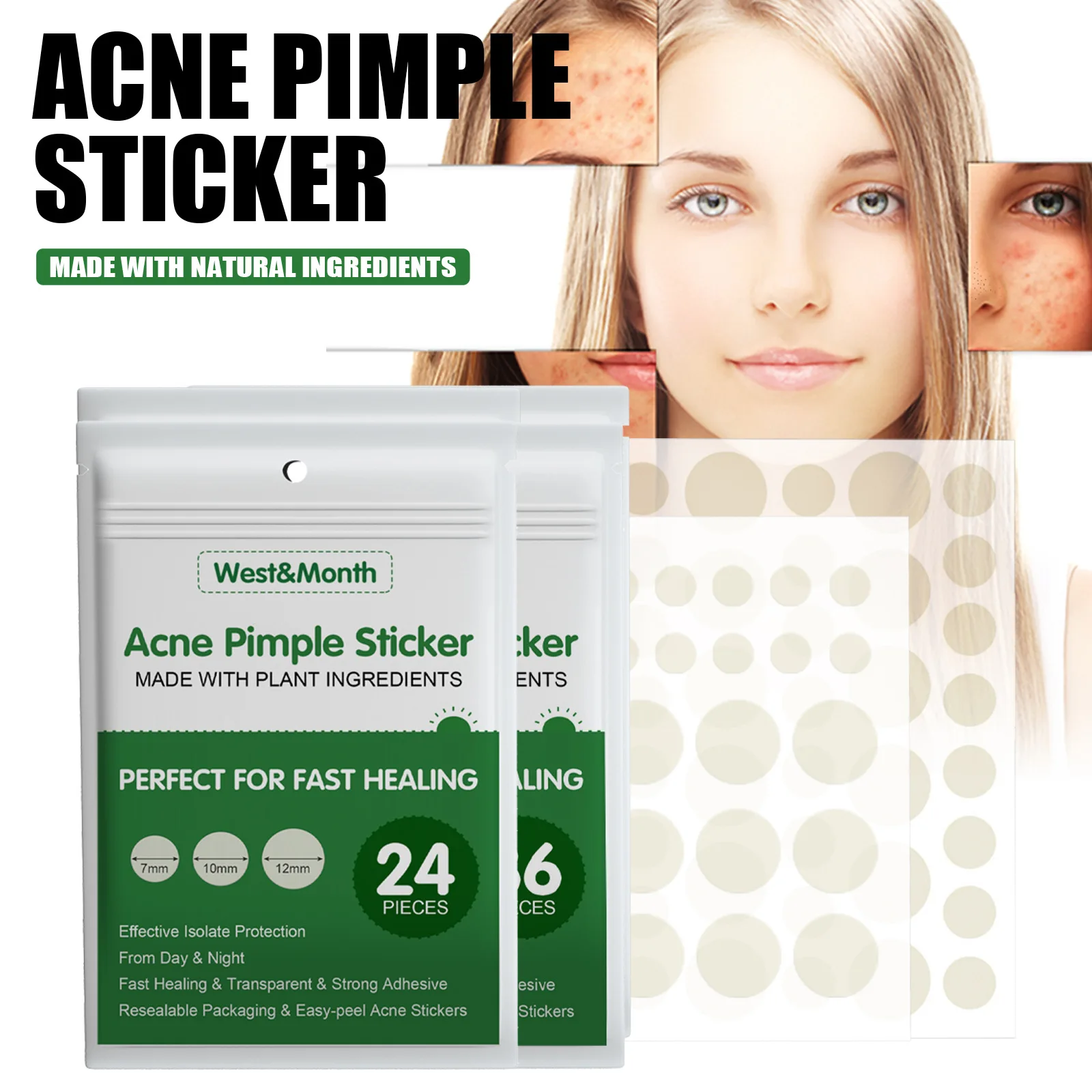 괄사 Effective Acne Comfortable Skin Care Promotes Healthy Skin Advanced Acne Patches for Sensitive Skin Acne Pimple Patch face