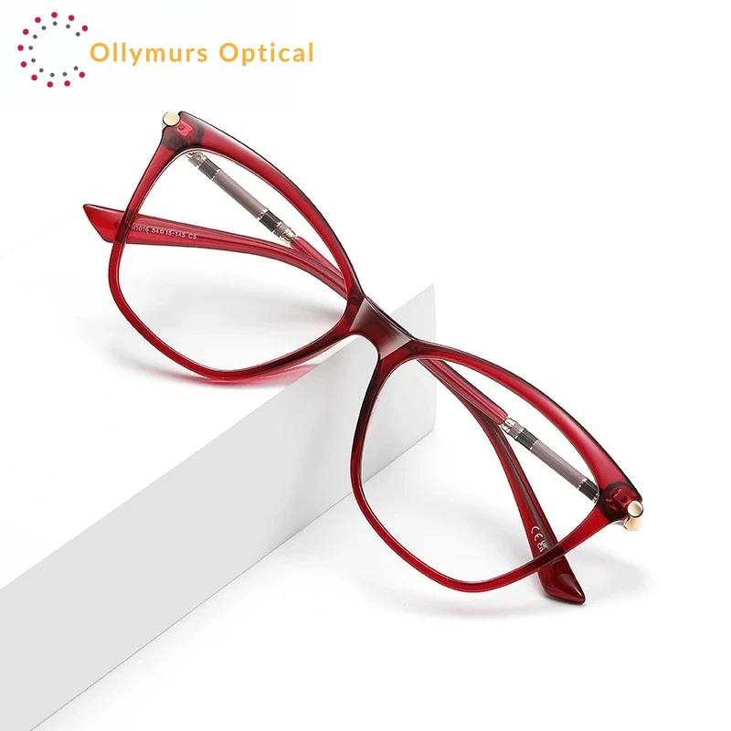 OLLYMURS Classic Minimalist Geometric Design Fashionable Anti-blue Light Reading Glasses Customized Prescription Available LS211