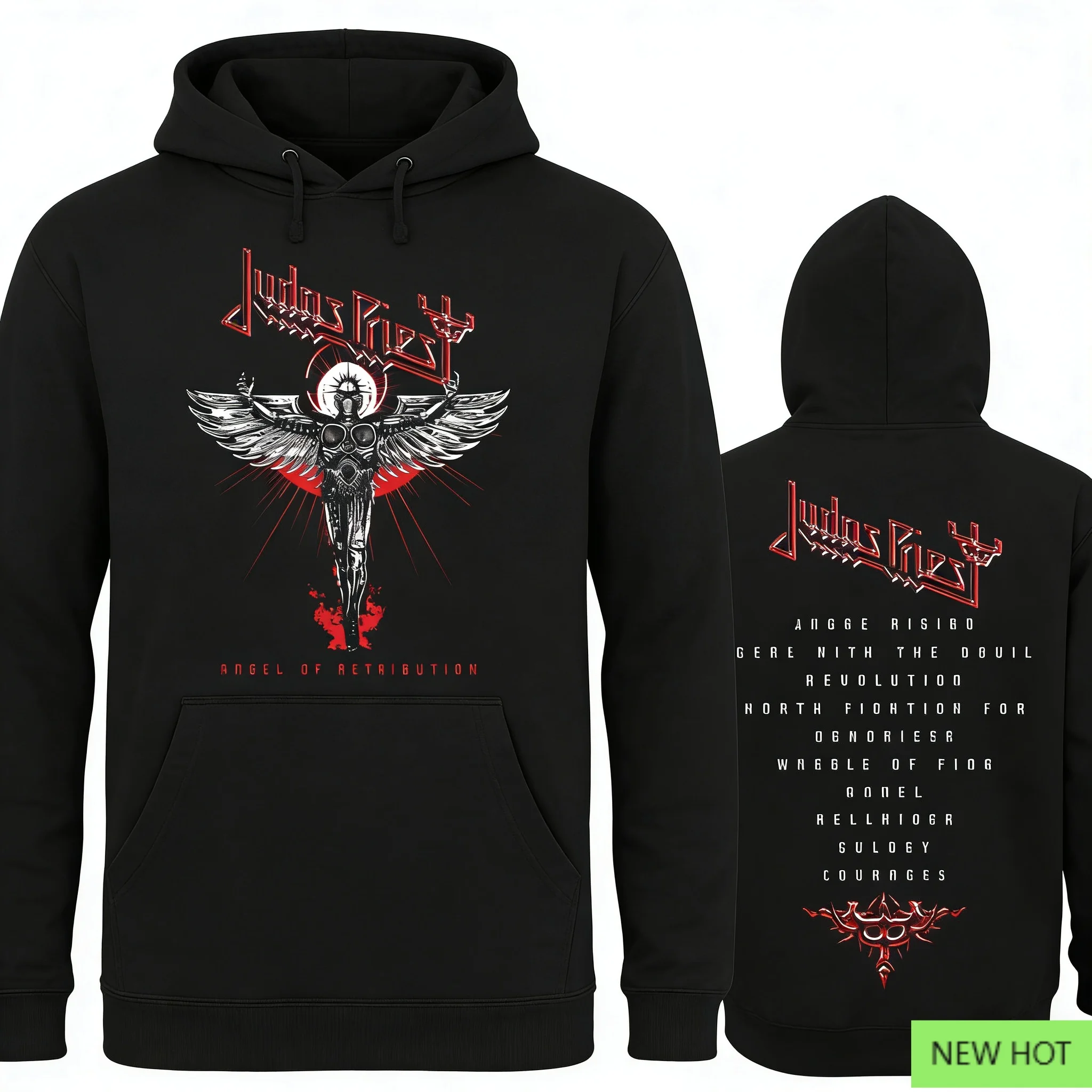 

Толстовка с рисунком Judas Priest Angel of Retribution, толстовка в стиле хэви-метал, идеально подходит для фанатов, который любит стиль группы и эпическая атмосфера