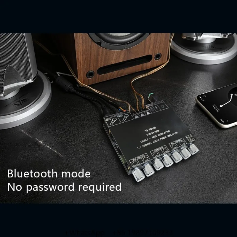 YS AM100 KTV High Power Amplifier Board Microphone Speaker Integrated Machine 2.1 Channel TPA3116D2 YS-AM100