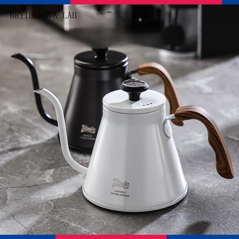 Bincoo Coffee Hand Pot Temperature Display Large Capacity Stainless Small Steel Mouth Coffee Pot Outdoor Camping Kettle
