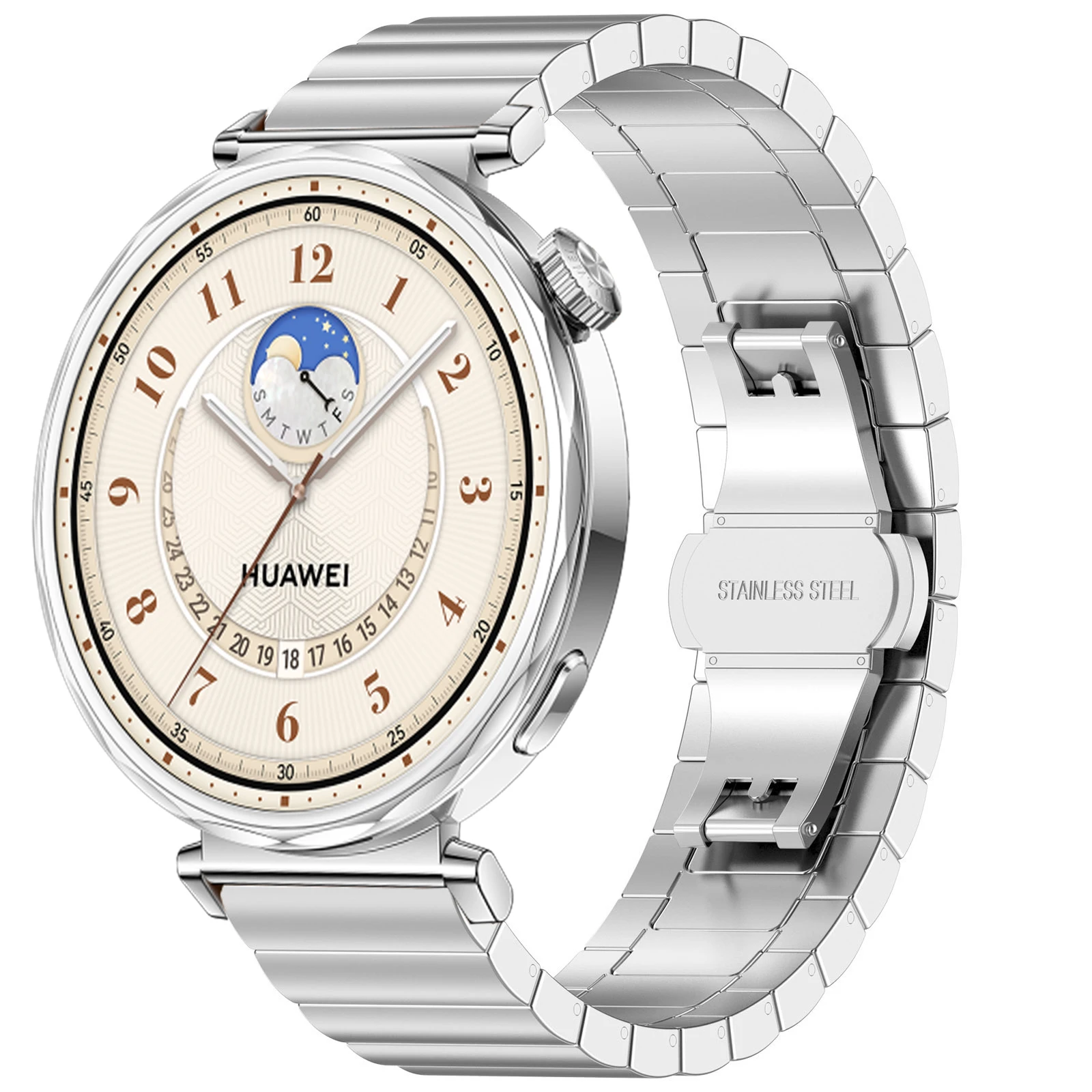 18mm Metal Strap for Huawei Watch GT5 Pro 42mm Band Smart Watch Stainless steel Bracelet for Huawei Watch GT5 GT4 41mm Wristband