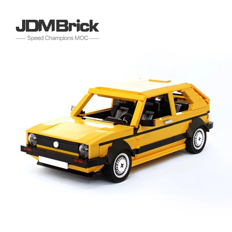 

MOC-26902 Children's Car Building Block Set Classic Yellow Sports Car Creative Assembly Puzzle Education Toy Boy Model Gift