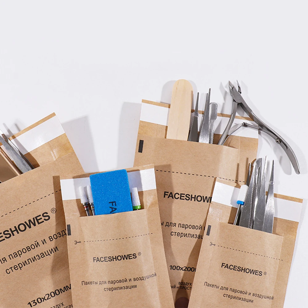 100/50/20 قطعة كرافت ورقة الذاتي ختم كيس مزموم أكياس مسمار تطهير حقيبة الأوتوكلاف طبيب الأسنان تنظيف حقيبة الوشم اكسسوارات #6