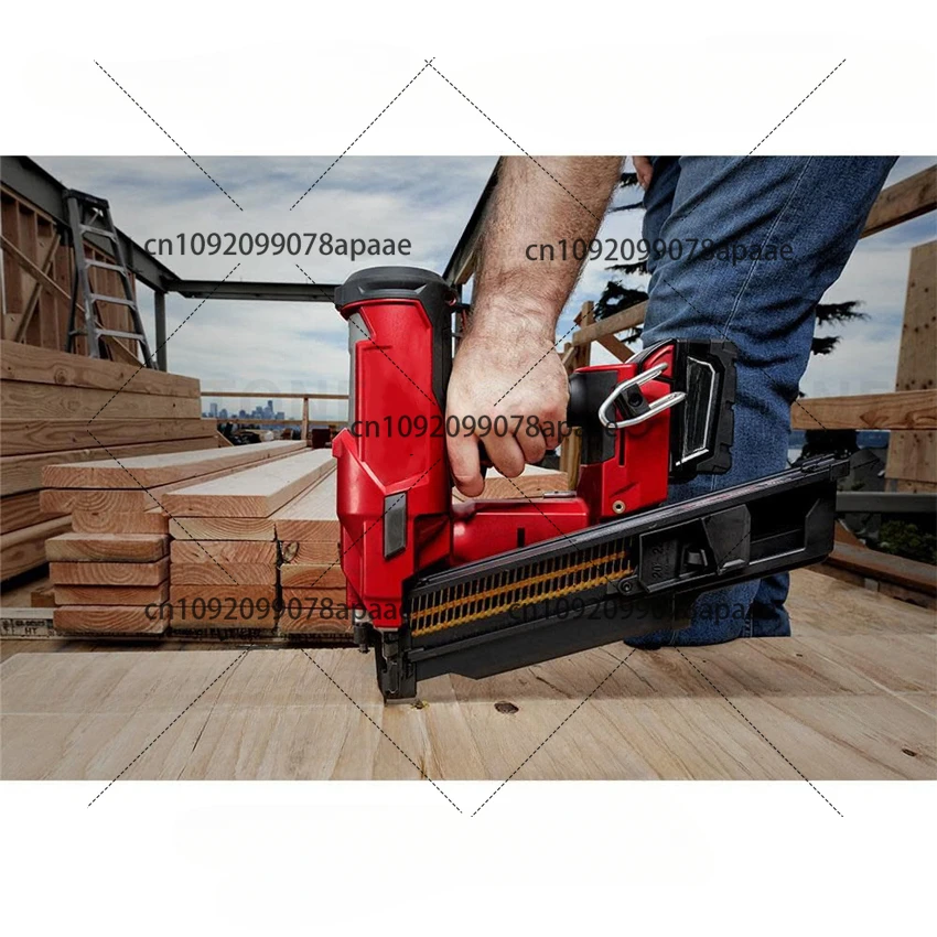 21 Degree Nail Gun Framing Nailer 18V Brushless Nail Gun Lithium Ion Electric Nail Gun Woodworking Tools  5.0Ah Battery