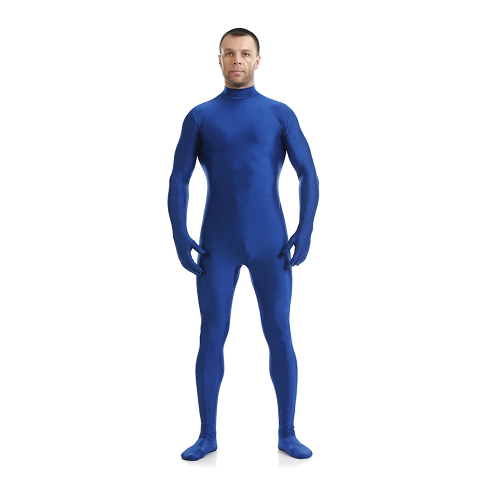 Customize tailor made Royal blue Zentai suit Spandex Clothes Skin Suit Catsuit Halloween Costumes Adult Bodysuit Unisex unitard