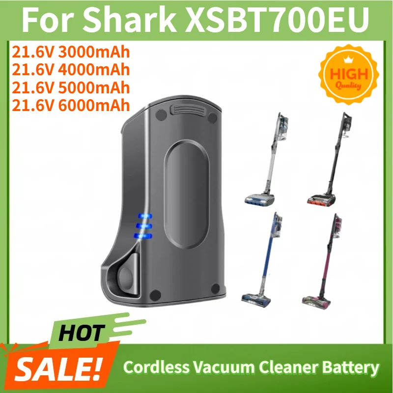 21.6V 3000mAh 4000mAh 5000mAh 6000mAh Battery for Shark XSBT700EU Cordless Vacuum Cleaner High Quality Replacement Battery