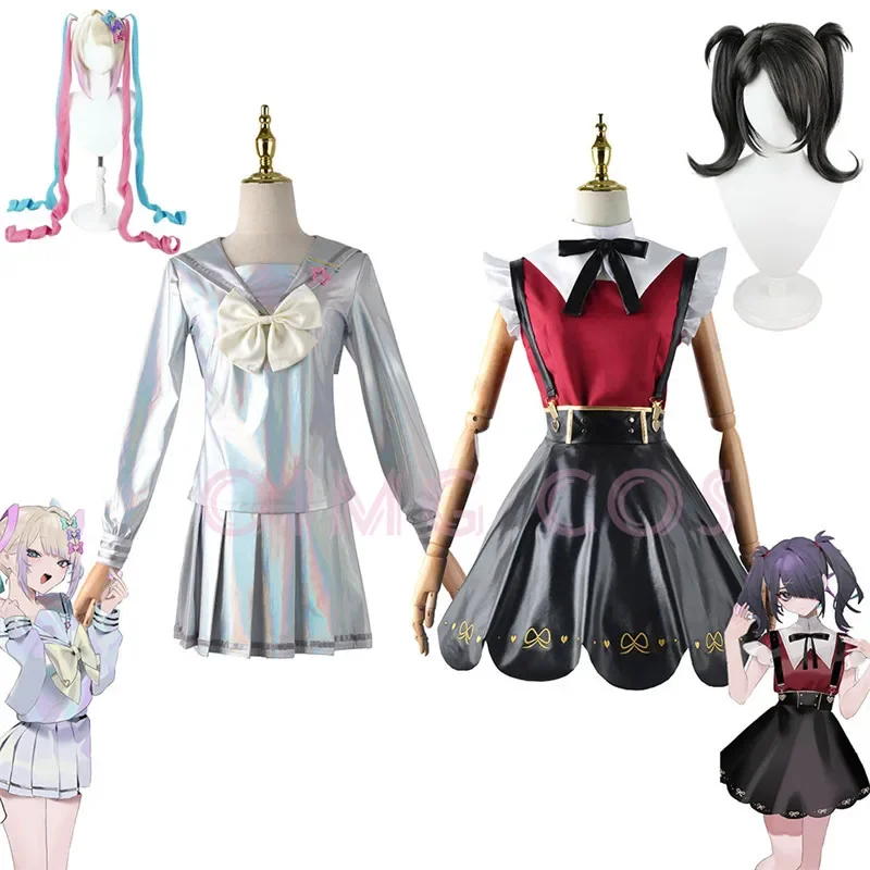 

NEEDY GIRL OVERDOSE Rain KAnge Cosplay Costume Honkai Star Anime Rail Carnival Uniform Halloween Costumes Game Women