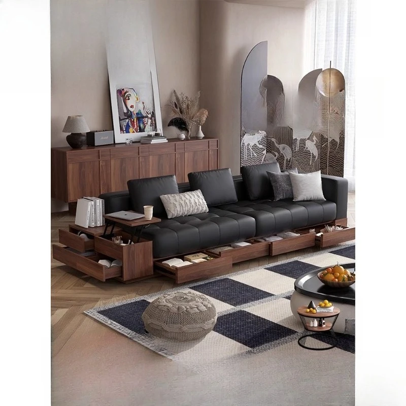 

Средневековый стиль, цельное дерево, французская ретро-гостиная, кожаный размер, квартира, функциональное хранилище