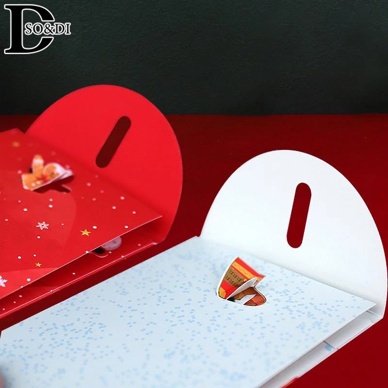 Enveloppe rouge 3D pour l'année de la salle chinoise, poche rouge, fête du printemps 14-bao, cadeau de bénédiction porte-bonheur, sac de Noël