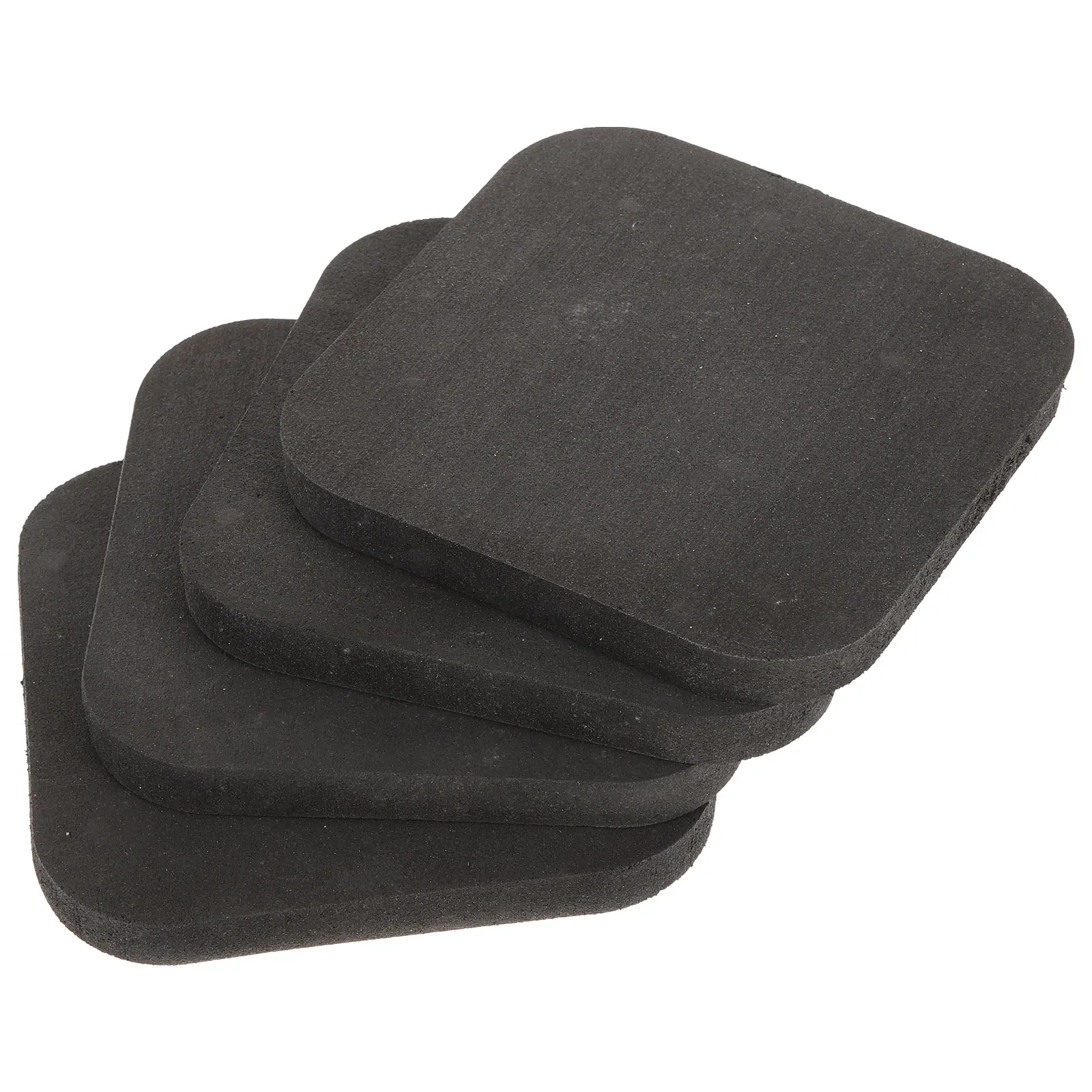 

4 Pcs Thick Rubber Mats Treadmill Hardwood Floors Gym Workout Equipment Bike Protection Anti Vibration Durable Pad Yoga