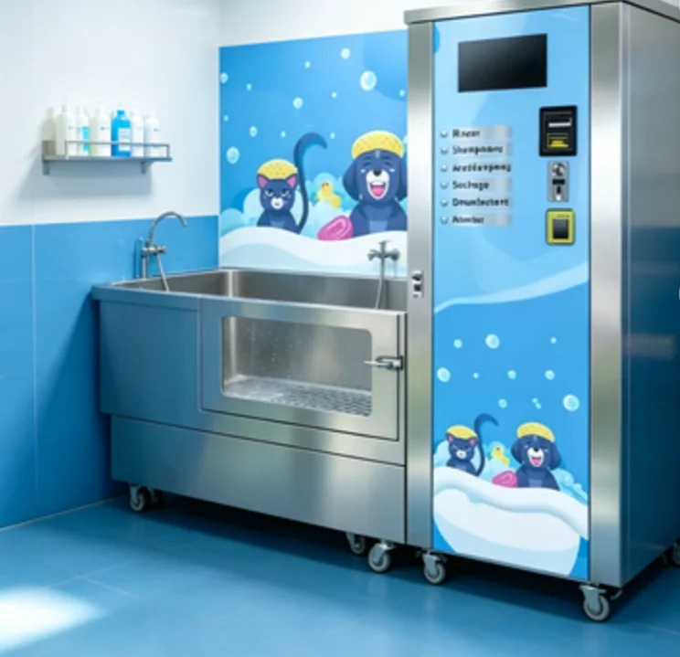 Customize Intelligent Pet Bathing Drying Machine Full Automatic Constant Temperature Indoor Shower Cleaning Grooming Equipment