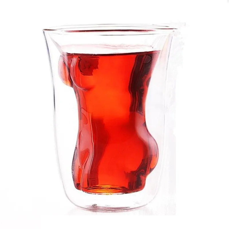 1pcs 160ml Shot Glass Cocktail Beer Skull Glass Whiskey Sexy Vodka Shot Glass Drinking Ware for Home Office Drinkware Barware