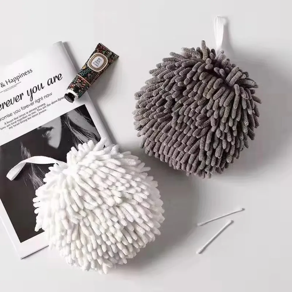 Hygroscopic Ball for Wiping Hands and Towel for Wiping Hands Kitchen and Toilet Lovely Rag Hanging Towel Japanese Style Quick