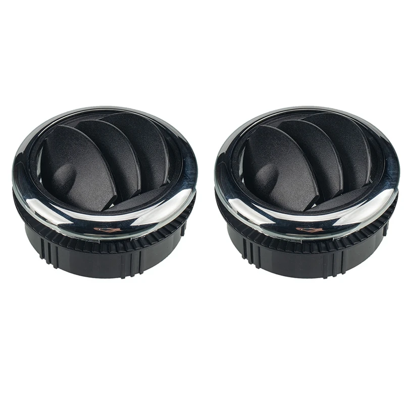 2X Knob Style 75MM A/C Air Conditioning Outlet Vent (Φ 87 / 75/22Mm) For RV Bus Car Boat