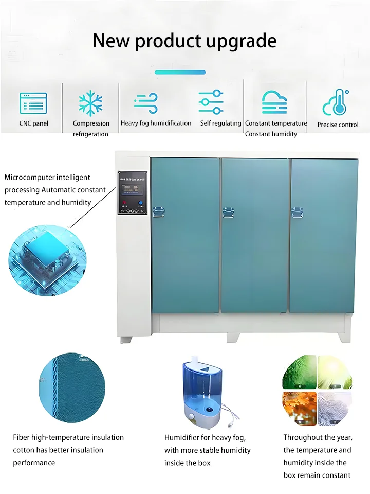 Professional Industrial Concrete Curing Cabinet Constant Temperature (201C) Humidity Control (RH90%) IP55 Protection High
