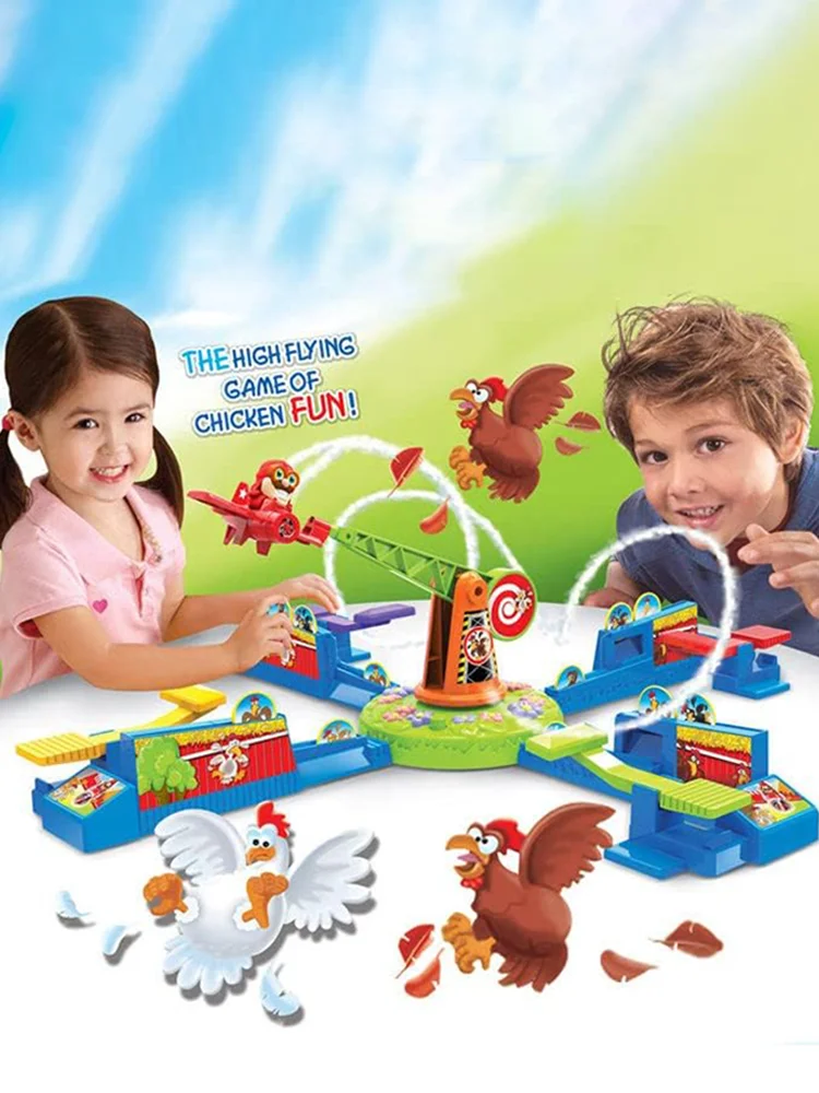 Pai e Filho Interaction Battle Puzzle Jogo de tabuleiro, Looping, Louie Spinning, Avião, Frango, Roubar, Presentes de Natal, Party Toys