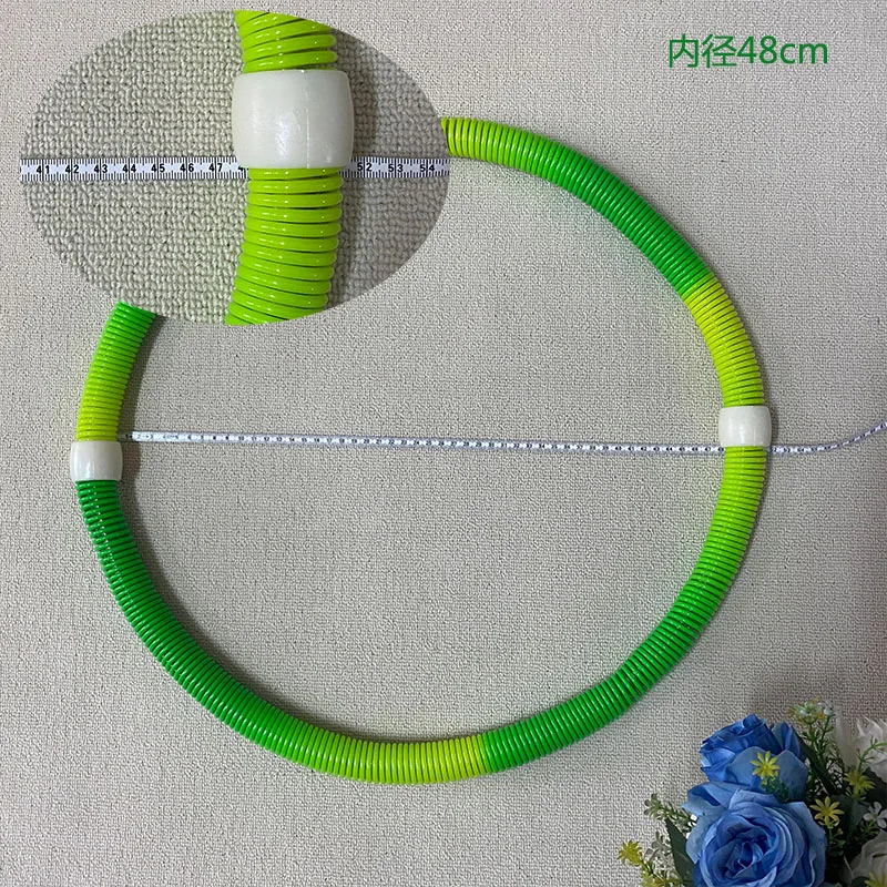 QUMOR Easy to carry spring hula fitness hoop Soft hula hoop Slim waist adult exercise weight loss exercise hoop