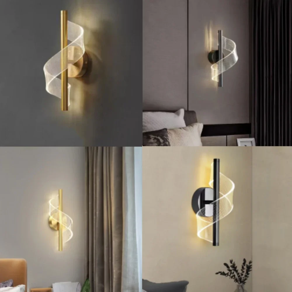 

Modern Minimalist LED Wall Lamp Home Indoor Decor Wall Sconce For Living Room Bedroom Bedside Backgroud Light Decoration