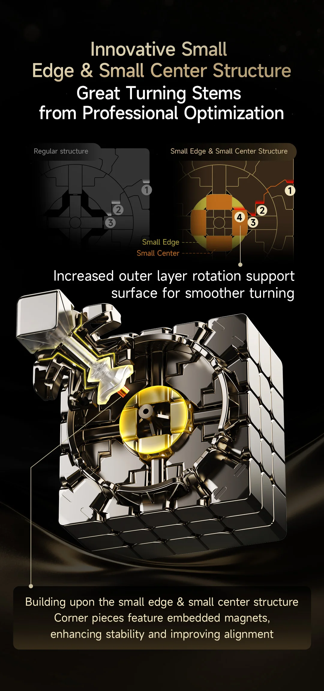 [JudyCube] Qiyi Warrior 5X5 M UV Magnetischer Zauberwürfel Stickerless Professionelles Fidget-Spielzeug Qiyi 5X5 Warrior Cubo Magico Puzzle – Detail 5