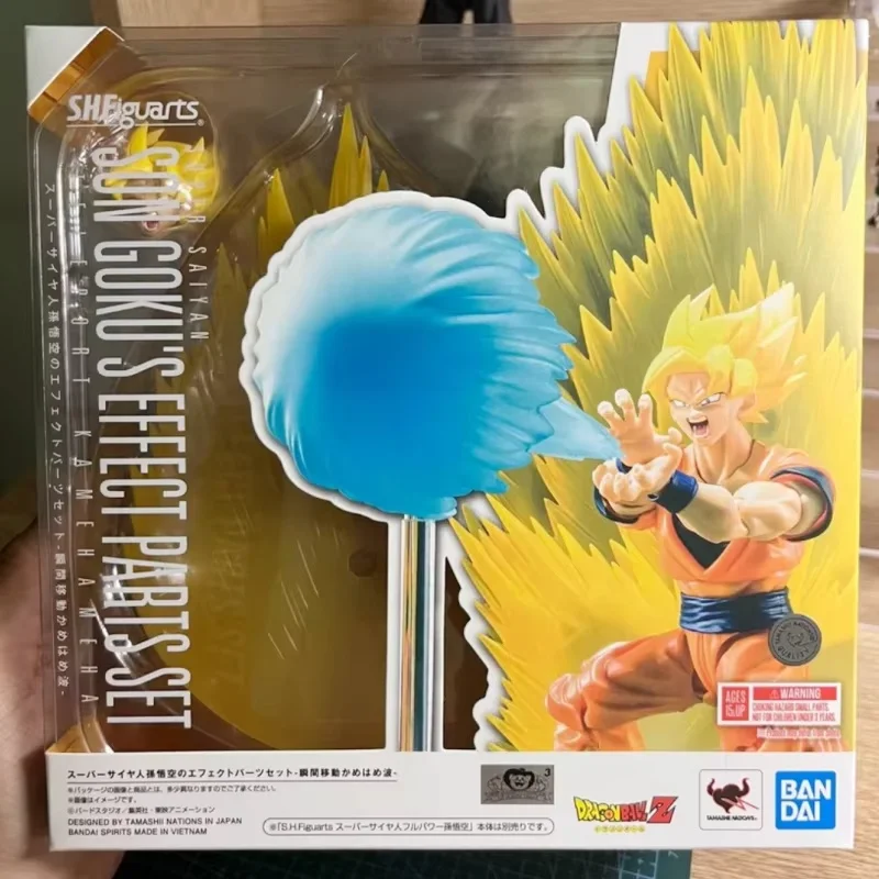 Original Bandai In Stock Shfiguarts Dragon Ball Z Son Goku'S Effect Parts Set Teleport Kamehameha Action Figures Ornaments Toys