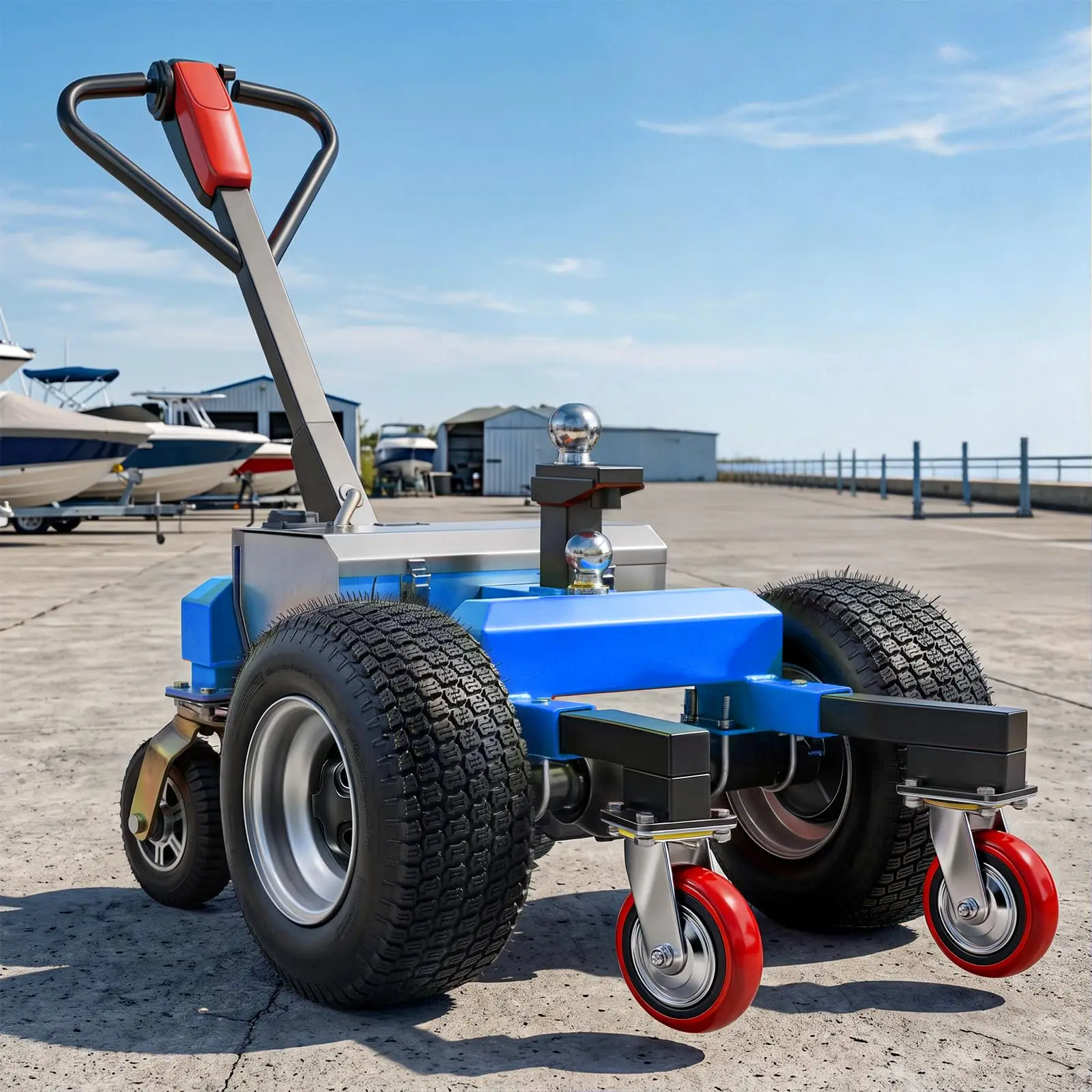 Electric Trailer Dolly, 7500Lbs Max Heavy Duty Trailer Weight 1100Lbs Tongue Weight, 48V 800W Motorized Trailer Dolly