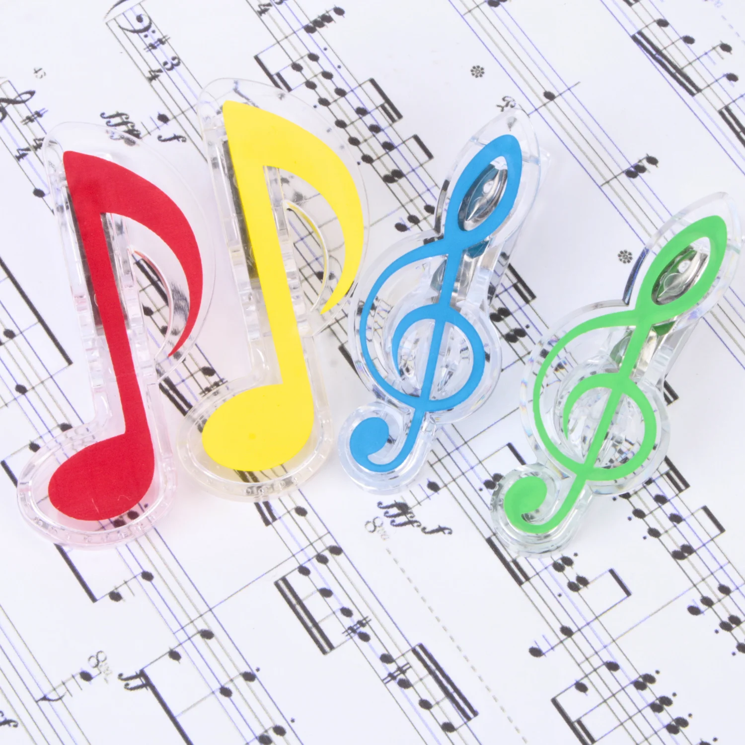 Clips creativos para notas musicales, Clip para páginas de libros, papelería Kawaii, Clip para carpetas, fotos, billetes, notas, papel de carta, Clips para partituras musicales