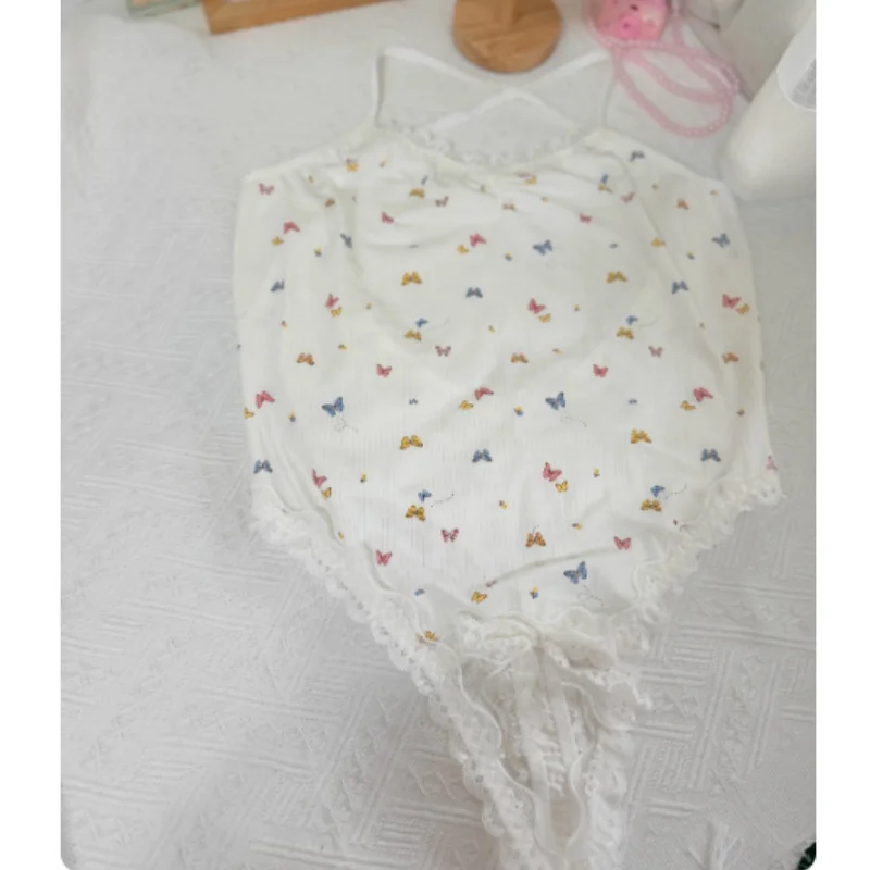 ABDL Sissy ﻿Little Butterfly Strap Jumpsuit Adult Baby Men Convex Pouch Onesie Hollow Out Crotch Bodysuit Crossdressing RolePlay