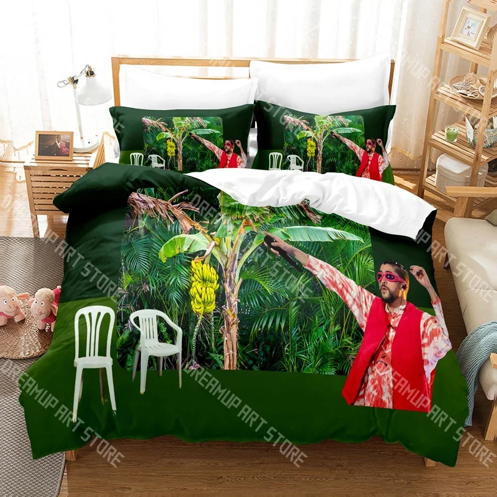 2026 Hot Adult Kid Bedroom Duvetcover Sets Parure Bad Bunny Debi Tirar Mas Fotos Bedding Set Single Twin Full Queen King Size Be