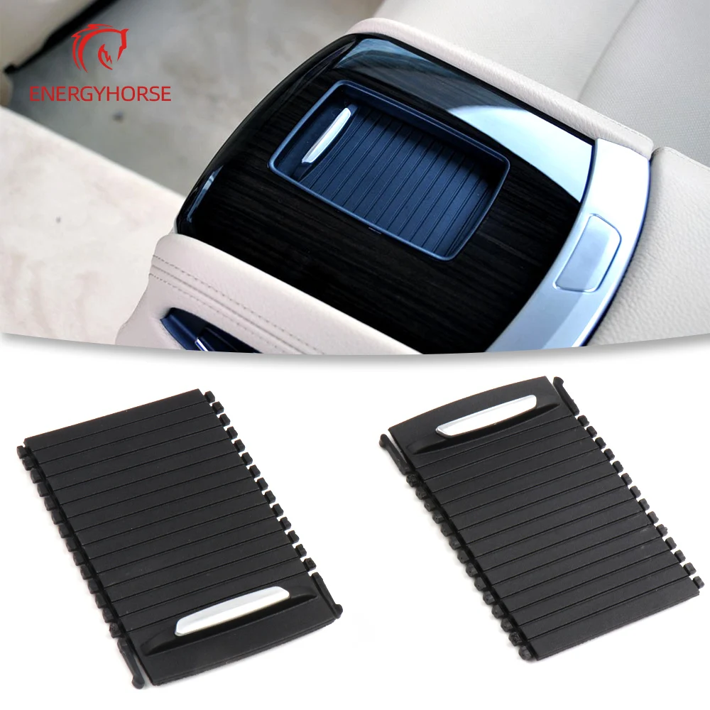 

Car Rear Seats Box Water Cup Holder Rolling Curtain Cover Armrest Drink Holder Panel For BMW 7 Series F01 F02 F03 F04 2009-2015